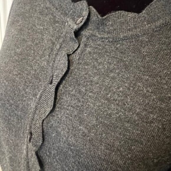 NEIMAN MARCUS Cardigan Sweater | Charcoal grey | Size XL - Picture 3 of 9